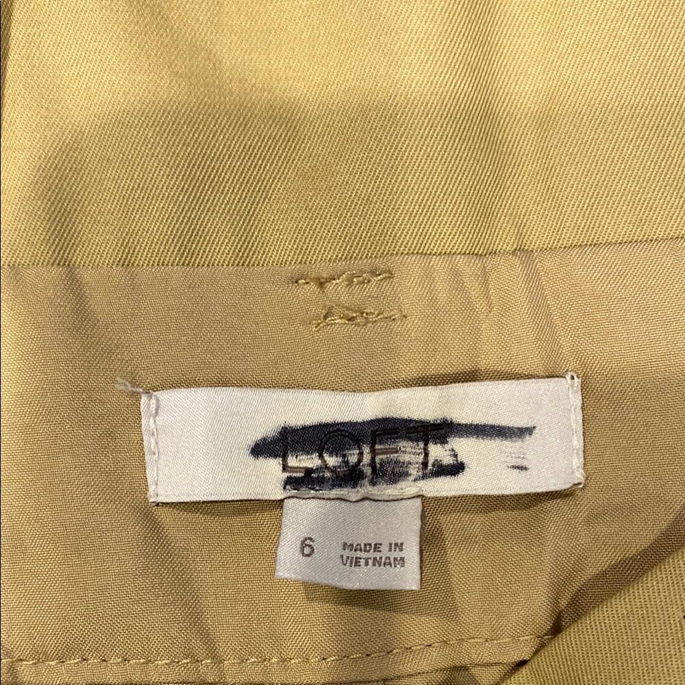 Loft slant wrap skirt, NWOT - Picture 4 of 6